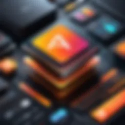 An overview of Adobe Illustrator features showcasing vector graphics design.