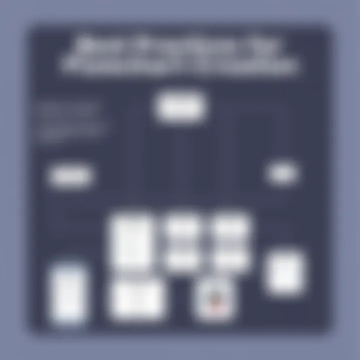 Best Practices for Flowchart Creation An infographic illustrating best practices for creating flowcharts