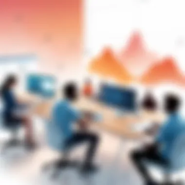 Harnessing Team Collaboration in Asana Team collaboration features in Asana illustrated