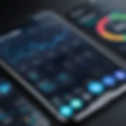 Visual representation of app user journey analytics
