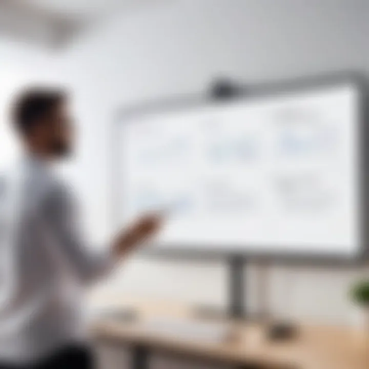 A visual representation of the advantages of digital whiteboard technology