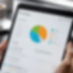 Visual representation of free text survey tool interface