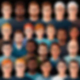 An illustration depicting diverse user personas with different backgrounds and preferences