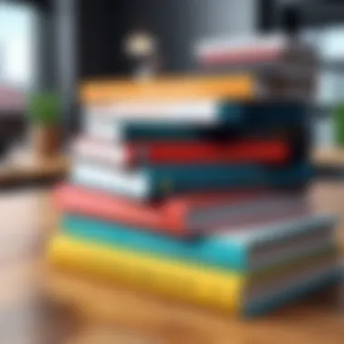 A stack of psychology books on a wooden table, highlighting diverse titles