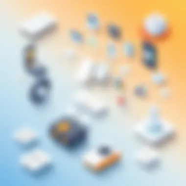 UI/UX Design Framework Components Visual representation of components in a UI/UX design framework.