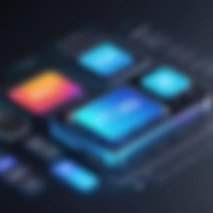 A graphical representation of design software features