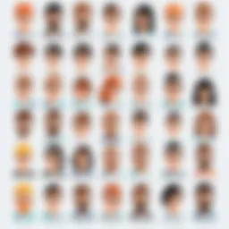 Visual representation of user personas in UX design