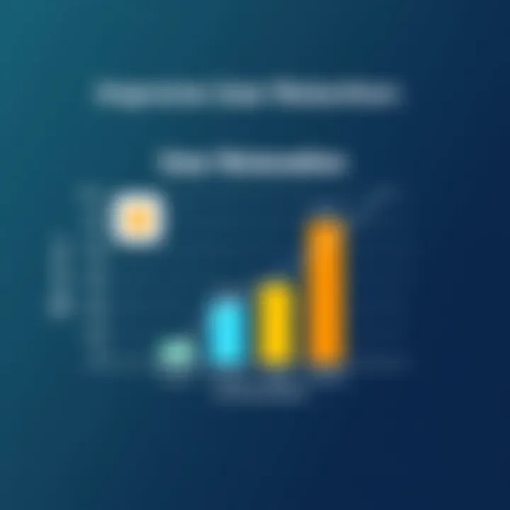 Improving User Retention Graph showcasing improved user retention through communication tools