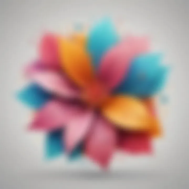 Abstract depiction of a vocabulary expanding like a blooming flower