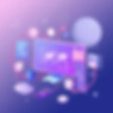 Modern web design tools interface