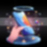 Elegant onboarding interface for mobile applications